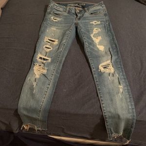 Destroyed American Eagle Jeans